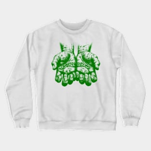 Hand Jason Kelce, Each finger tells a story of sacrifice and resilience Crewneck Sweatshirt